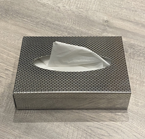 Stainless steel Tissu box - Boite kleenex Sarezzo 12x16.5
